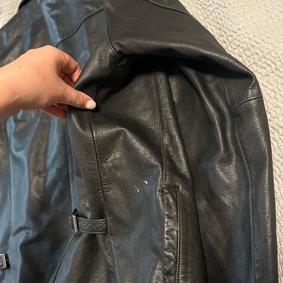 Vintage Genuine Leather Eddie Bauer Black Leather Jacket for Women - Picture 6 of 6